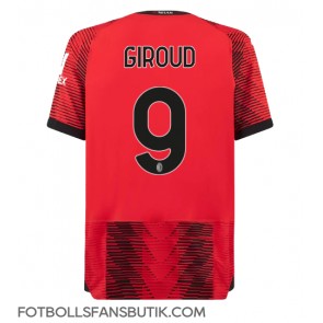 AC Milan Olivier Giroud #9 Replika Hemmatröja 2023-24 Kortärmad